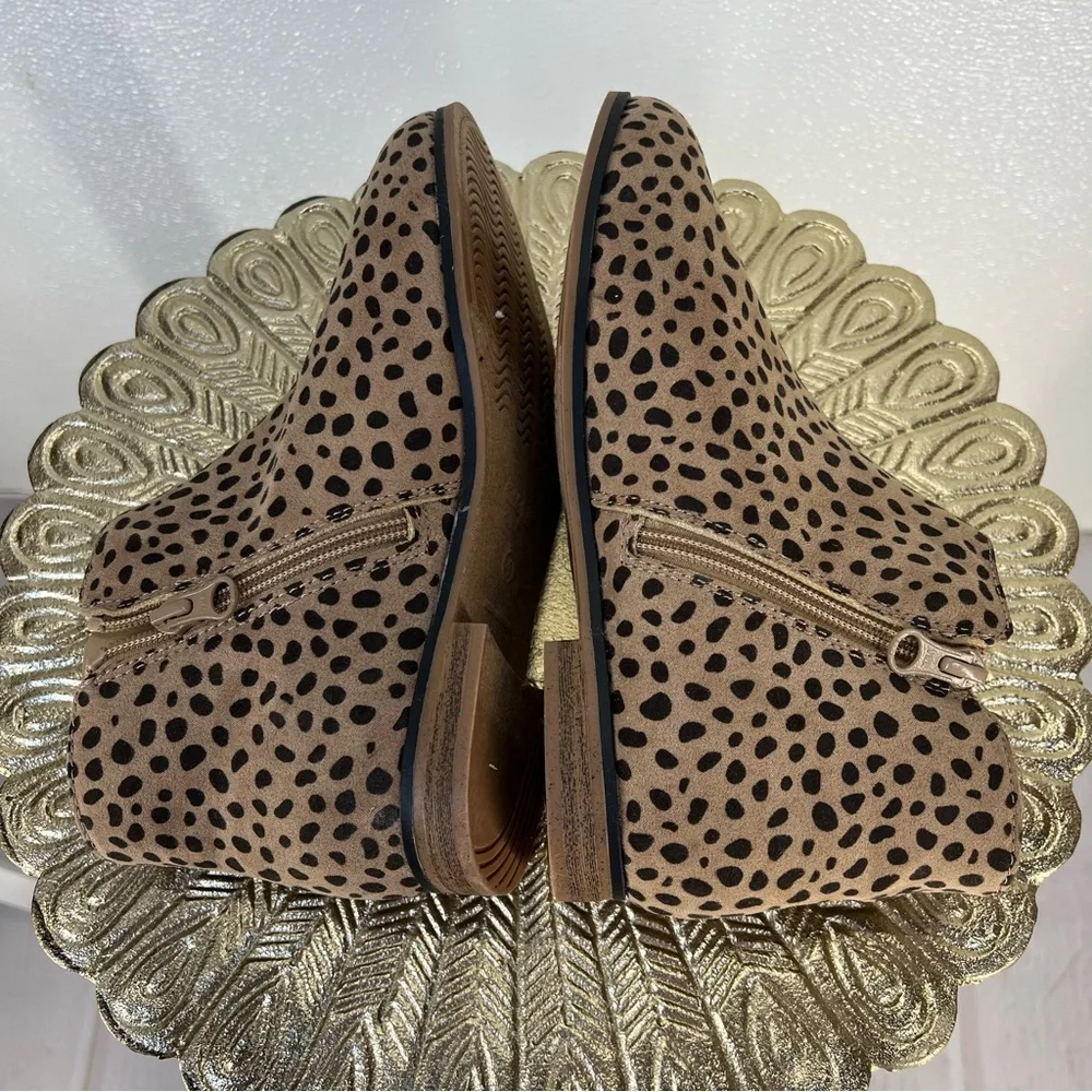 Cat & Jack Leopard Print Ankle‎ Boots | Girls Size 4